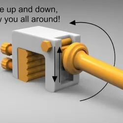 Clamp Mount Dildo / Moves and Slides!