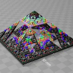 color stierpinsky pyramid