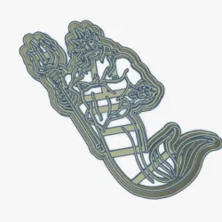 Cookie Cutter Newt King the little Mermaid Cookie Cutter The Little Mermaid King Triton