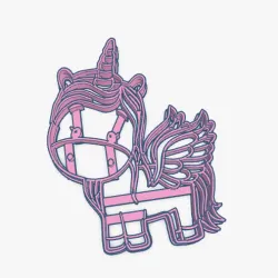 Cookie Cutter Unicorn Cortante Galletita Unicornio