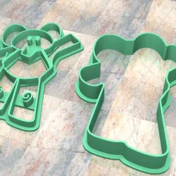 Cookie Stamp/Cutter. Cortante/Cutter cookie dough. Pocoyo Elly