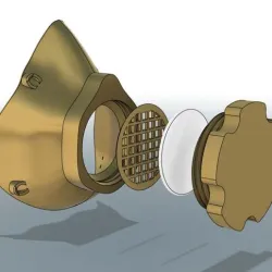 Covid Mask Respirator - 3D Printable COVID-19 (Corona virus)