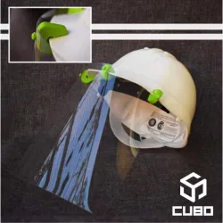 COVID19 sanitary facial protection accessory for helmets