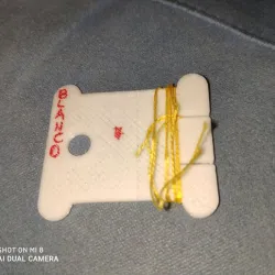 Cross-stitch thread card