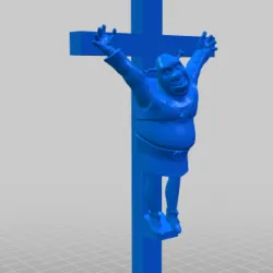 Crucified Shrek and Nailed Shrek