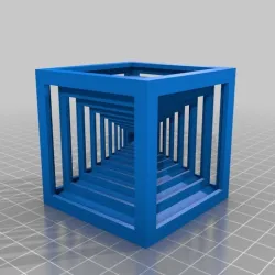 cube in cube on pyramid