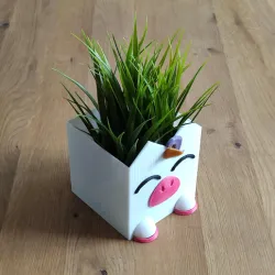 Customizable planter unicorn-horse kit