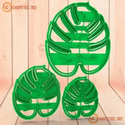 Cutter Mass Set X3 Units. Monstera Blade Cut + Stamp