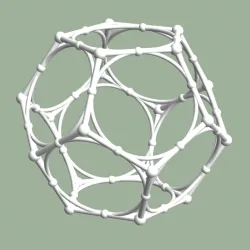 Dodecahedron with Midcircles