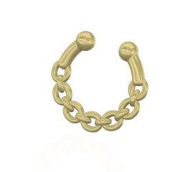 fake nose chain and FAKE NIPPLE PIERCING Female male Non-Piercing Body Jewellery Bondage Weight Female Chastity Device Nipple Restraints femJ-19 version 3d print cnc