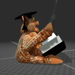 fat pig teach / anoter brick teach - colorprint 3mf file and obj