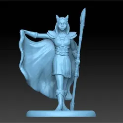 Female Tiefling Mage Miniature