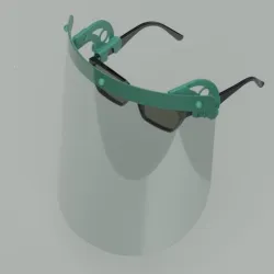 Glasses Fitted Face Mask (Model 1)