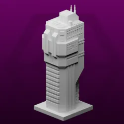 GreebleCity Cyberpunk: Big Chunky Tower