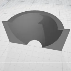 Half sphere concrete mold pot