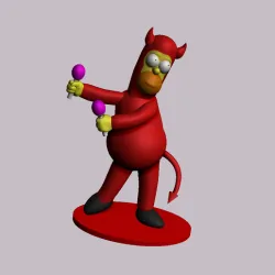 homer simpson devil