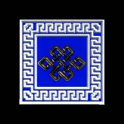 Infinite knot tile