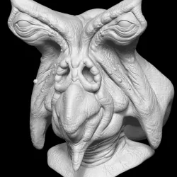 Ishi Tib - 1:1 Lifesize bust - Star Wars Inspired 3D print
