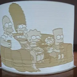 Litofania simpsons