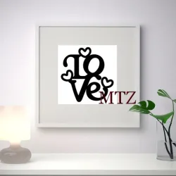 LOVE WALL SCULPTURE 2D