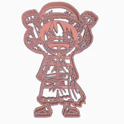 LUFFY 2 - COOKIE CUTTER ONE PIECE ANIME CHIBI