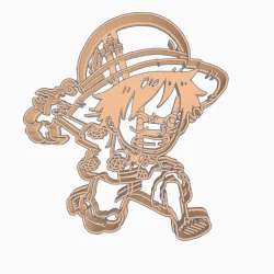 LUFFY 3 - COOKIE CUTTER ONE PIECE ANIME CHIBI