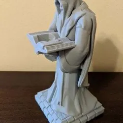 Mage Statue D20 Holder