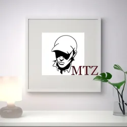 MAN CAP WALL SCULPTURE 2D