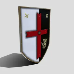 Medieval stylised shield