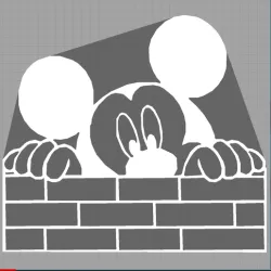 mickey - disney - kids decoration - child decoration - 2D