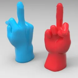 Middle Finger Dick Head  Hand Statue Key Ring Holder