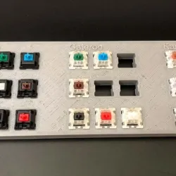 MX Key Switch Comparison Board (Cherry, Gateron, Kailh labels)
