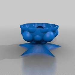 opened ball with stand