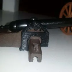 Playmobil 1970's civil war cannon repair part: top clip