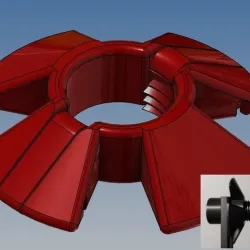 Quick mounting nut for support axle Coil ender 3