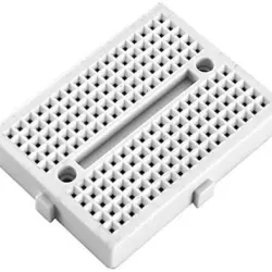 Realistic 3D model mini breadboard