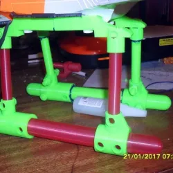Redesigned landing skid set for Twister Quattro-X Drone