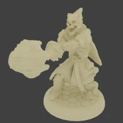 Skeleton Mage with Fireball