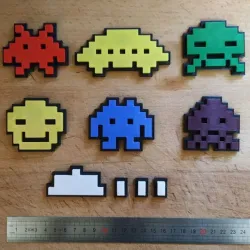 Space Invaders wall decoration