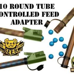 Ten round tube controlled feed adapter