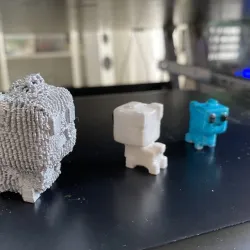 test print cube dog, test print cube dog