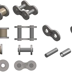 TRANSMISSION CHAIN AND GEAR ASSEMBLY - ANSI 40