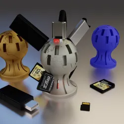 USB / SD / µSD key organizer