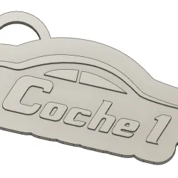 2 key rings for the car keys
