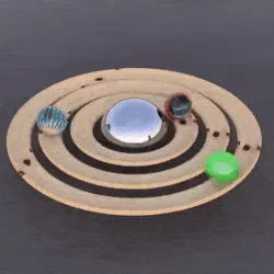 3 animated marbles