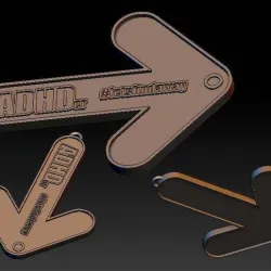 ADHDer luggage tags