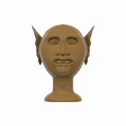 Avatar full size model to give sperm on the tongue mouth face af-01 3d-print and cnc