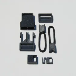 Backpack Hardware Set (Squeeze Buckle, Zipper Pull, Cord Lock, Strap Tightener)