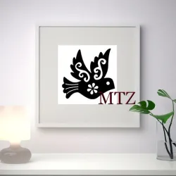 BIRD MURAL SCULPTURE 2D