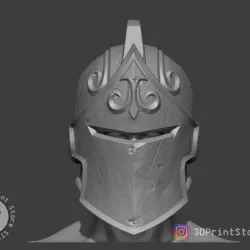 Black Knight Helmet from Fortnite Fan Art 3D print model